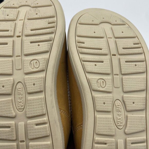 MAX + JAKE toddlers WORK BOOTS in TAN w/laces and velcr0 sz 10 - GUC* - Picture 8 of 8